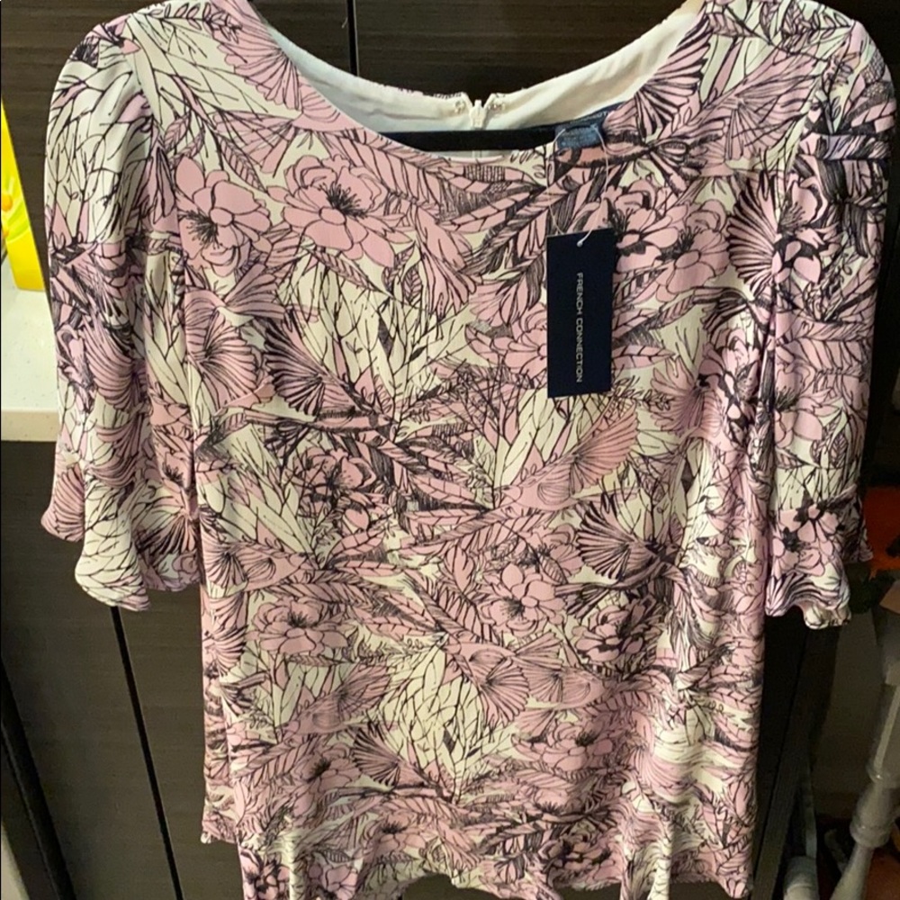 French connection floral mini dress
